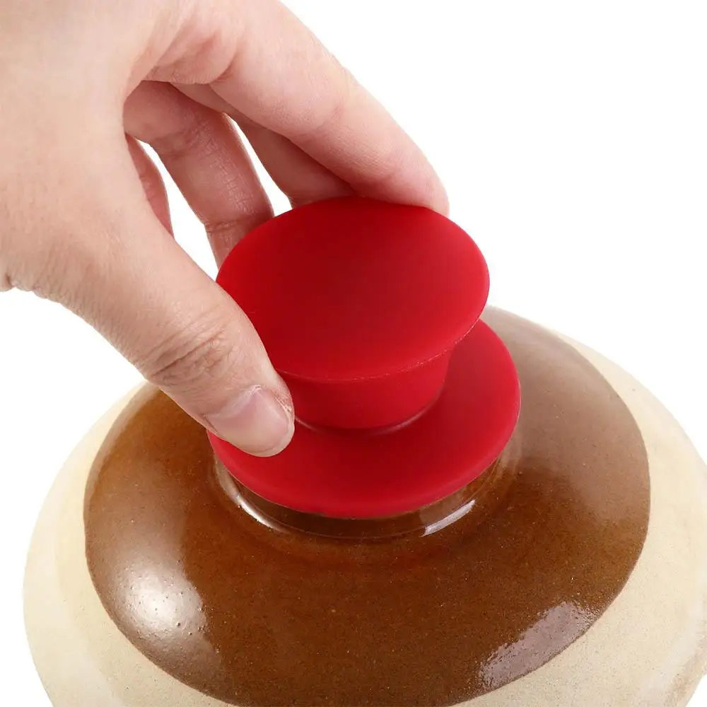 Universal Silicone Pot Lid Knob Anti-skid Replacement Pan Lid Cover Holding Handle Heat Resistant Anti-scald Cookware Handgrip