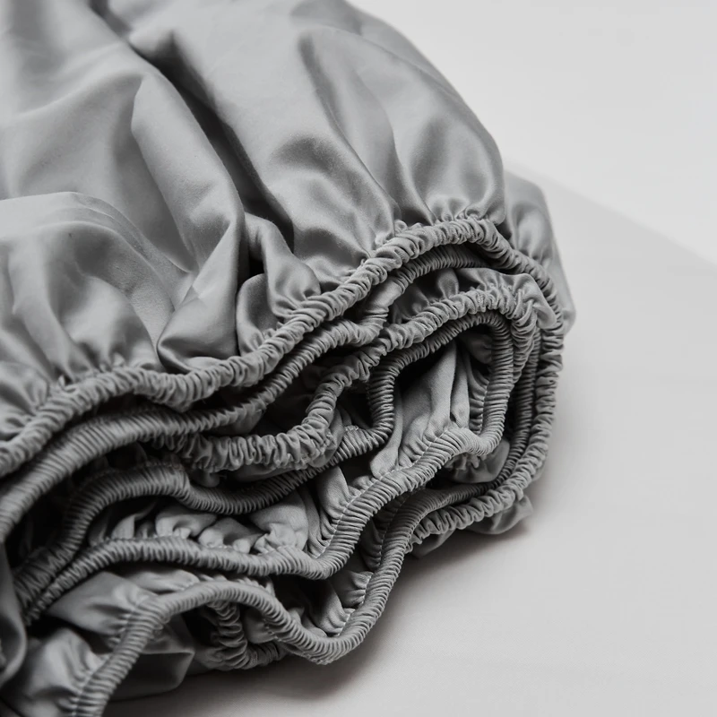 Luxury 800TC Egyptian Cotton Fitted Sheet with Elastic Band High End Mattress Cover for Single Double Queen King Size Bedsheet 5