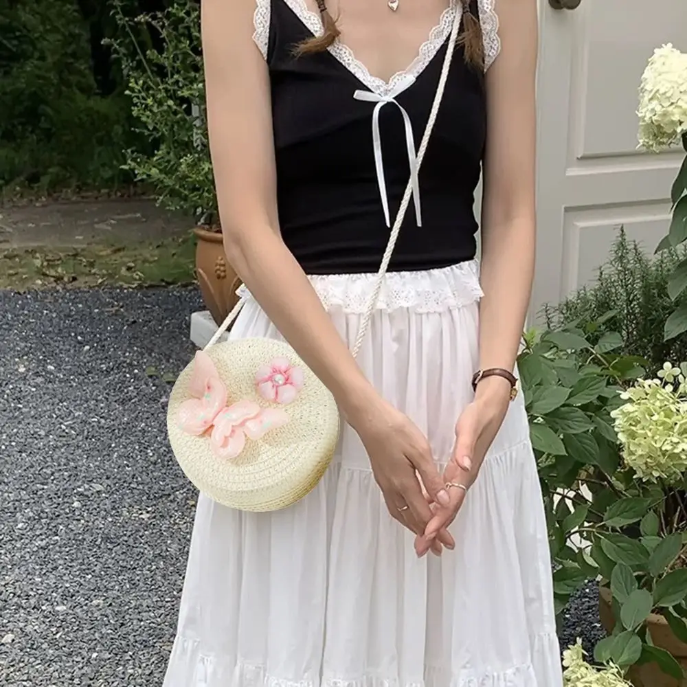 Straw Woven Kids Summer Beach Bag