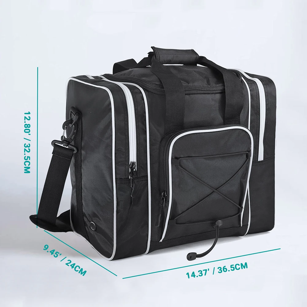 Bowling Bag With Padded Ball Holder Bowling Ball Bag For Single Fits Shoes Up To Mens Size 14 bowling accessories