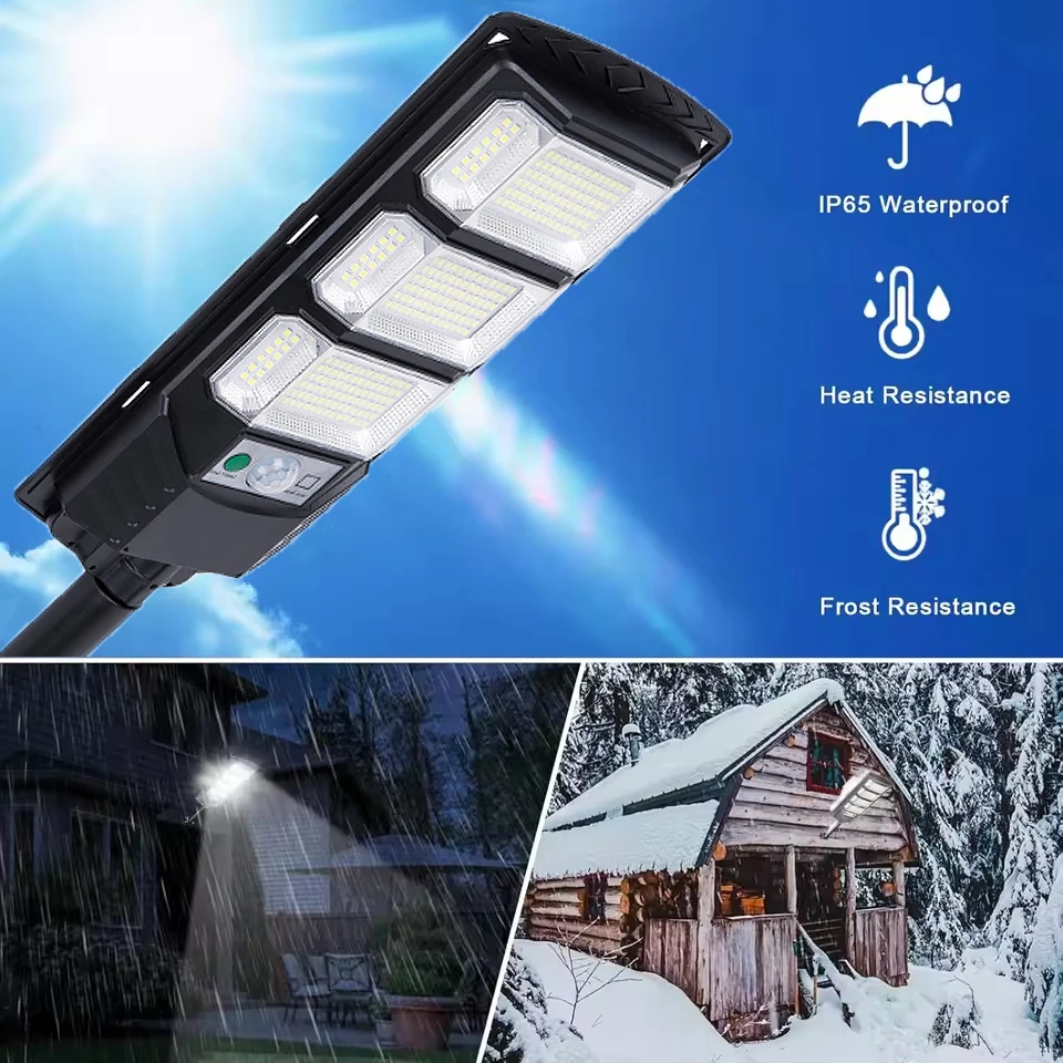 مصابيح شمسية في الهواء الطلق قوية مع إضاءة مستشعر...