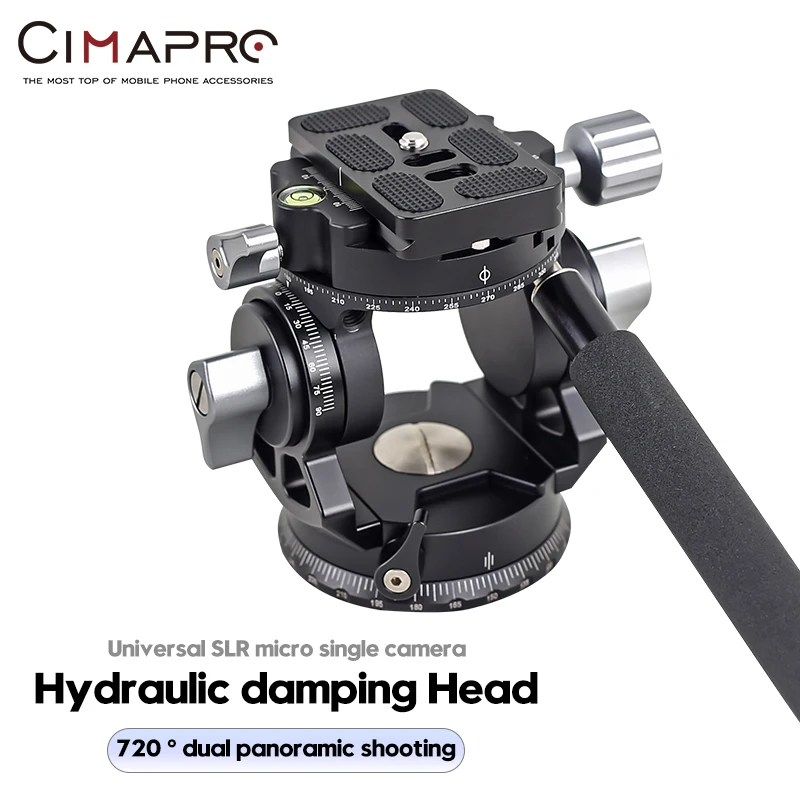 XILETU LD 1S dual panoramic tripod head hydraulic oil video damping