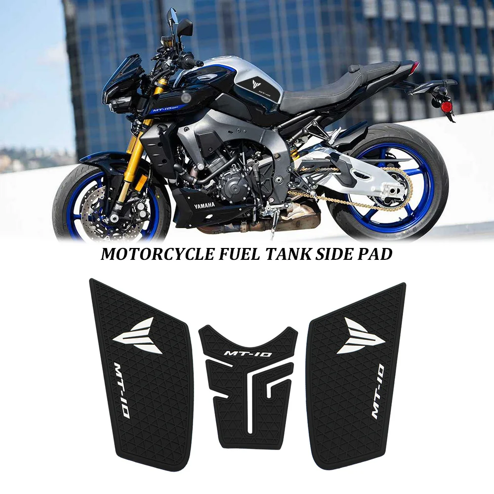 

New MT-10 Side Fuel Tank pad Tank Pads Protector Stickers Knee Grip Traction Pad For Yamaha MT10 MT 10 mt-10 2018-2023