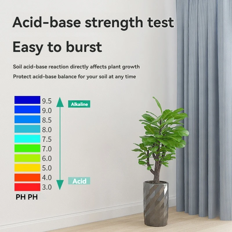 Three-in-one Round Head Soil Meter Detector Ph Meter Ph Meter Humidity Luminosity Measurement Tester Soil Gardening 4