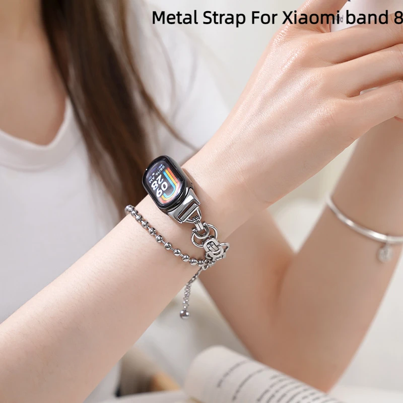 Correa de Metal Xiaomi Smart Band 8 Chain Strap White_Xiaomi Store