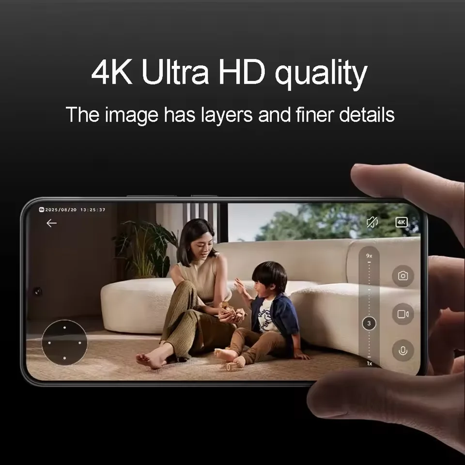 NUOVA Telecamera Intelligente Xiaomi 4 Edizione Zoom 9X con Riconoscimento Facciale AI, Controllo Gestuale, Chiamata Vocale Bidirezionale per App Mi Home CN - immagine 3