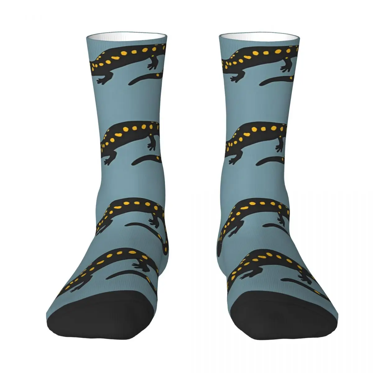 

Yellow Spotted Salamander Sock Socks Men Women Polyester Stockings Customizable Hip Hop
