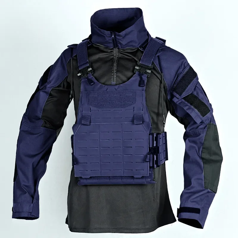 Outdoor Uniform Tactical Shirts Men Clothing Multi-Pocket Wear-Resistant Detachable Long Sleeve Shirt Camo Tops Camping Shirt 5
