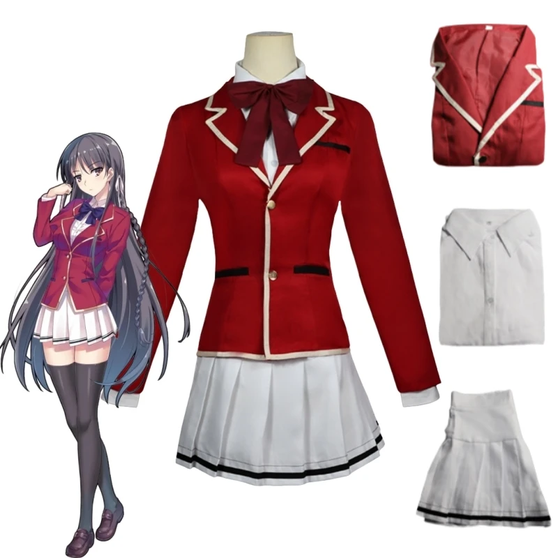 

Anime Classroom of The Elite Horikita Suzune Cosplay Costume School Girl Uniform Suit Set Coat Skirt Comic-Con Carnival Clothing