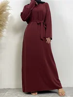 Moderate Abaya Fashion New Turkey Abaya Arab Dubai Islamic Clothing Muslim Women's Clothing Abaya Women Mose Women's Dress 3