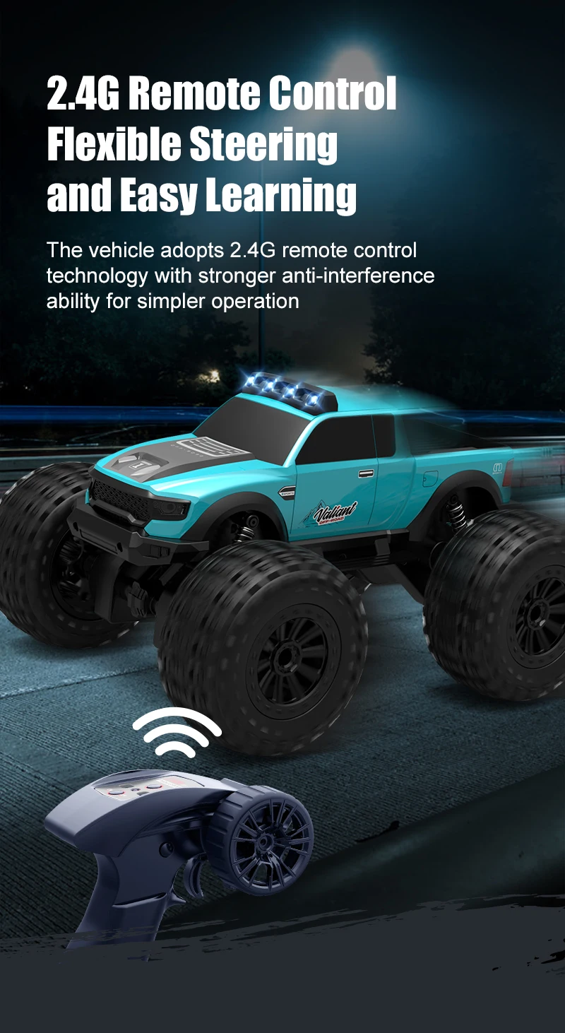 Professionelles ferngesteuertes RC-Auto im Vollformat, Geländewagen, Allradantrieb für Erwachsene, Klettern und Driften, amphibisches Spielzeug c – Detail 9