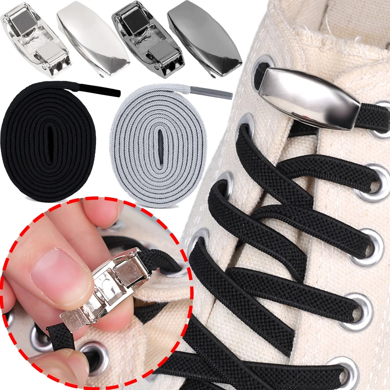 

Металлические шнурки в виде капсул для обуви, без завязок, креативные эластичные шнурки с нажимной кнопкой, шнурки для обуви, для кроссовок