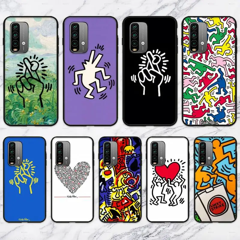 Чехол Keith-H-Haring чехол для телефона Xiaomi9 10 11PRO LITE Redmi NOTE7 8 9 10A PRO K40 Poco3 | Мобильные