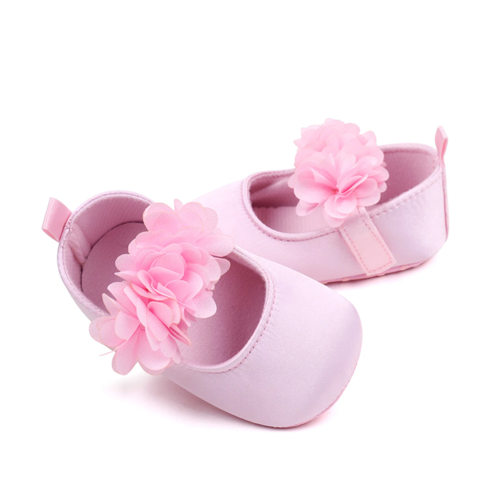Baby Girls Princess Shoes, Flower Non-slip Bottom First Walker Shoes Toddler Shoes 0-18M 3