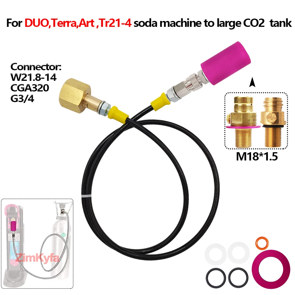 Sodastream Terra Soda Art duet Tr21 4 do szybkiego rozłączenia