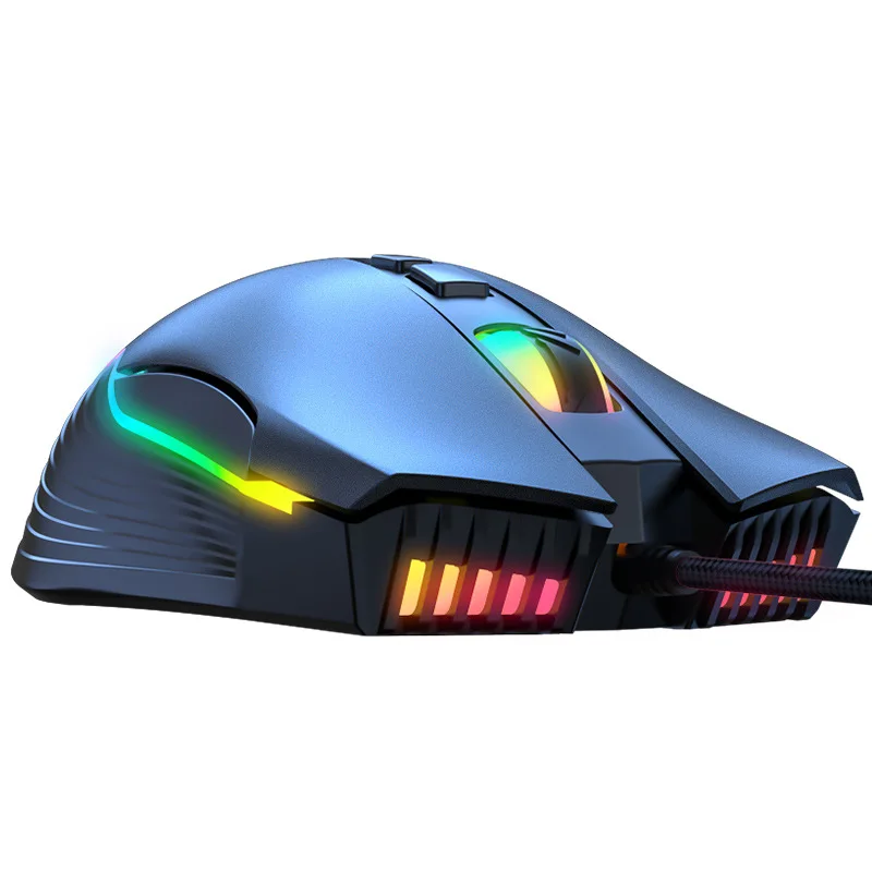 

CW905 gaming mouse eating chicken game mechanical computer USB colorful RGB wired 7-key macro definition mouse