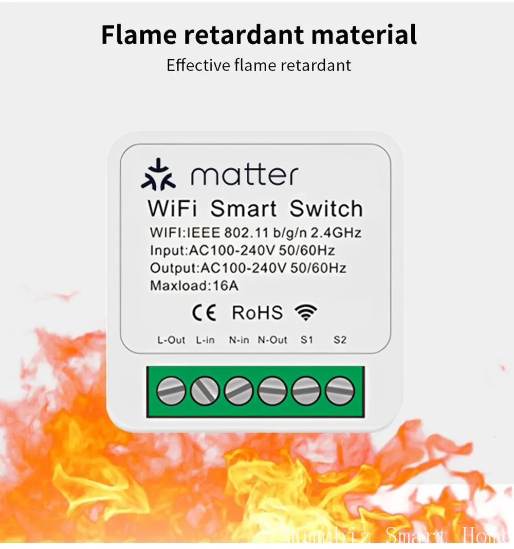 Smart Matter Switch Module 16A eWelink WiFi Switch Intelligent Mini Relay Breake