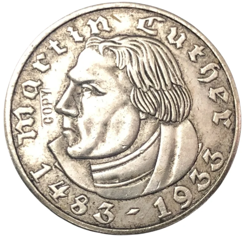 1933 Germania 5 Reichsmark Martin Luther