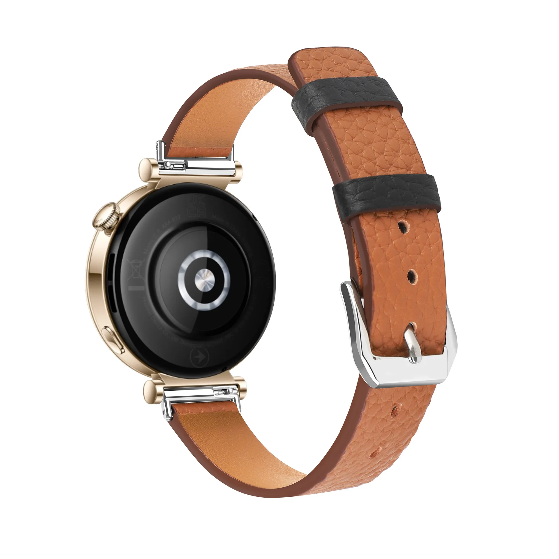 Premium 18mm Genuine Leather Watch Strap - Elegant Replacement Band