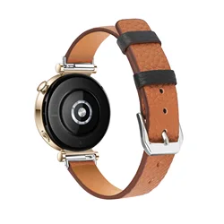 Premium 18mm Genuine Leather Watch Strap - Elegant Replacement Band - 18mm Universal (Brown)