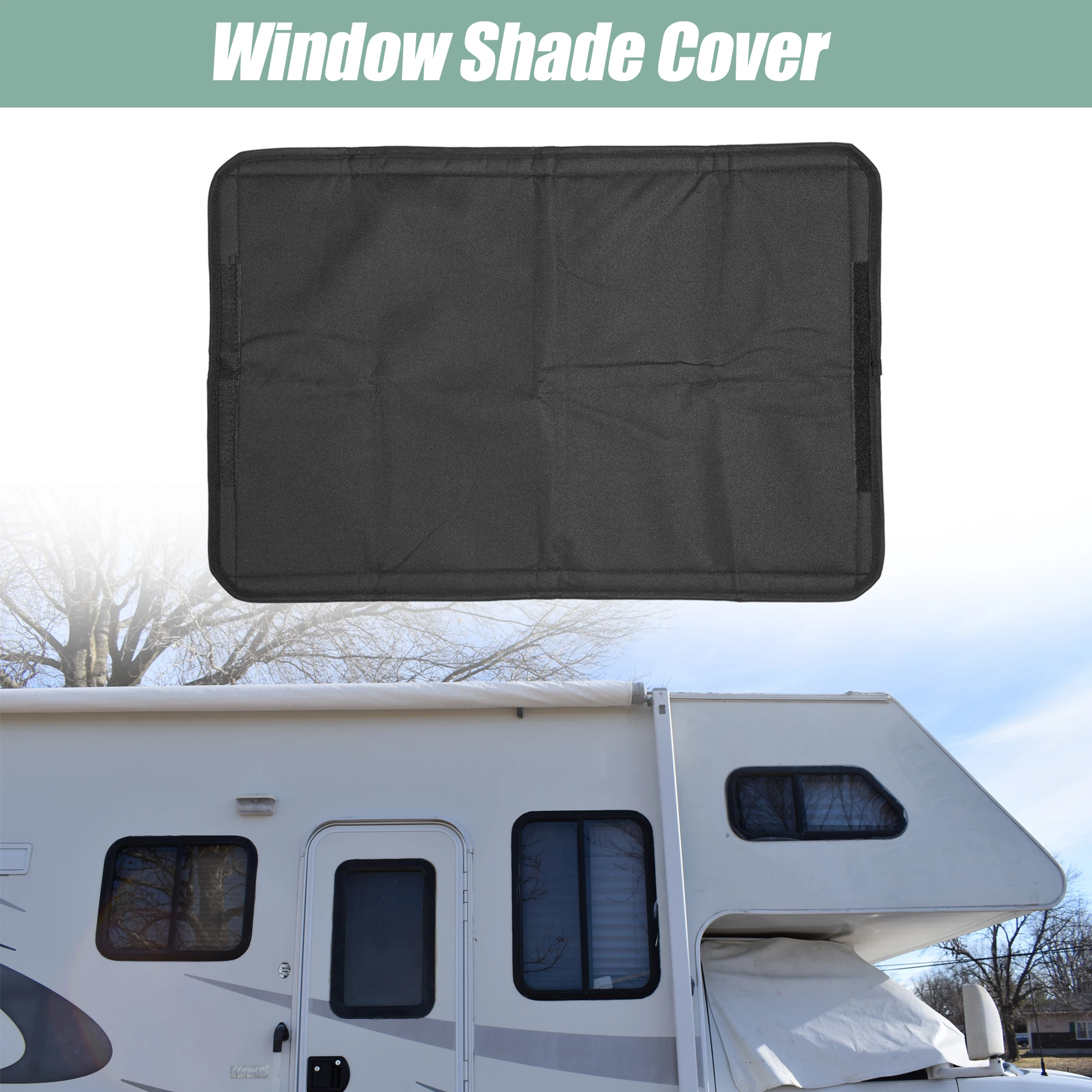 Uxcell RV Door Window Shade Cover 64x41cm Foldable Window Cover