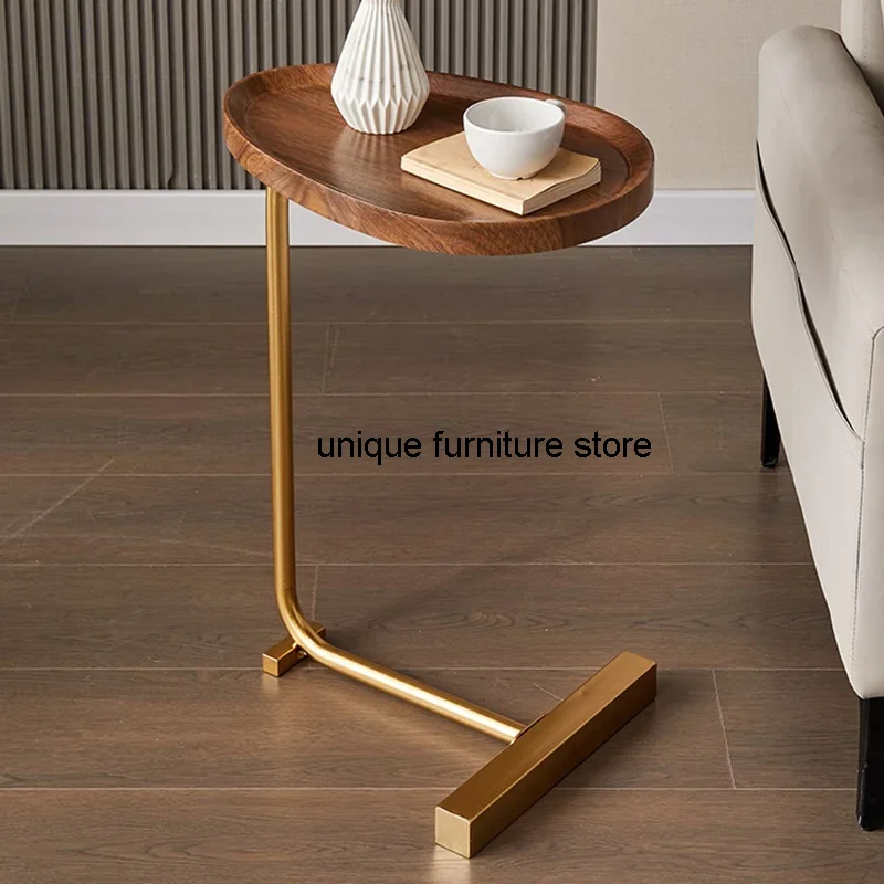 

Nordic Living Room Coffee Table Gold Metal Leg Modern Design Coffee Tables Small Apartment Narrow Mesa Auxiliar Home Furniture