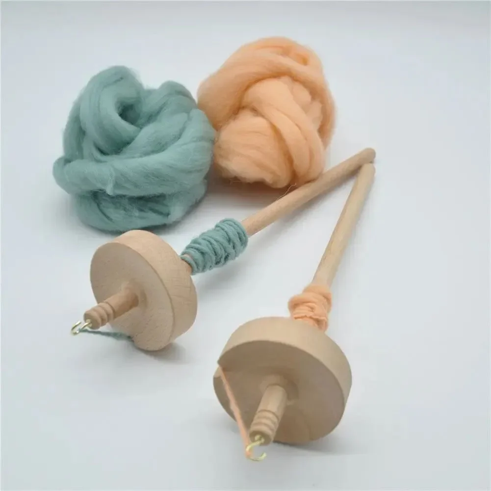 1PCS 홈 DIY 드롭 스핀들 조각 휴대용 다기능 봉제 공예 나무 실용적인 원사 초보자 도구 액세서리