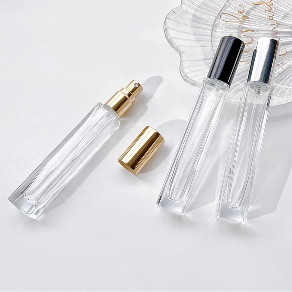 Perfume Square Spray Bottle, vidro grosso, frasco