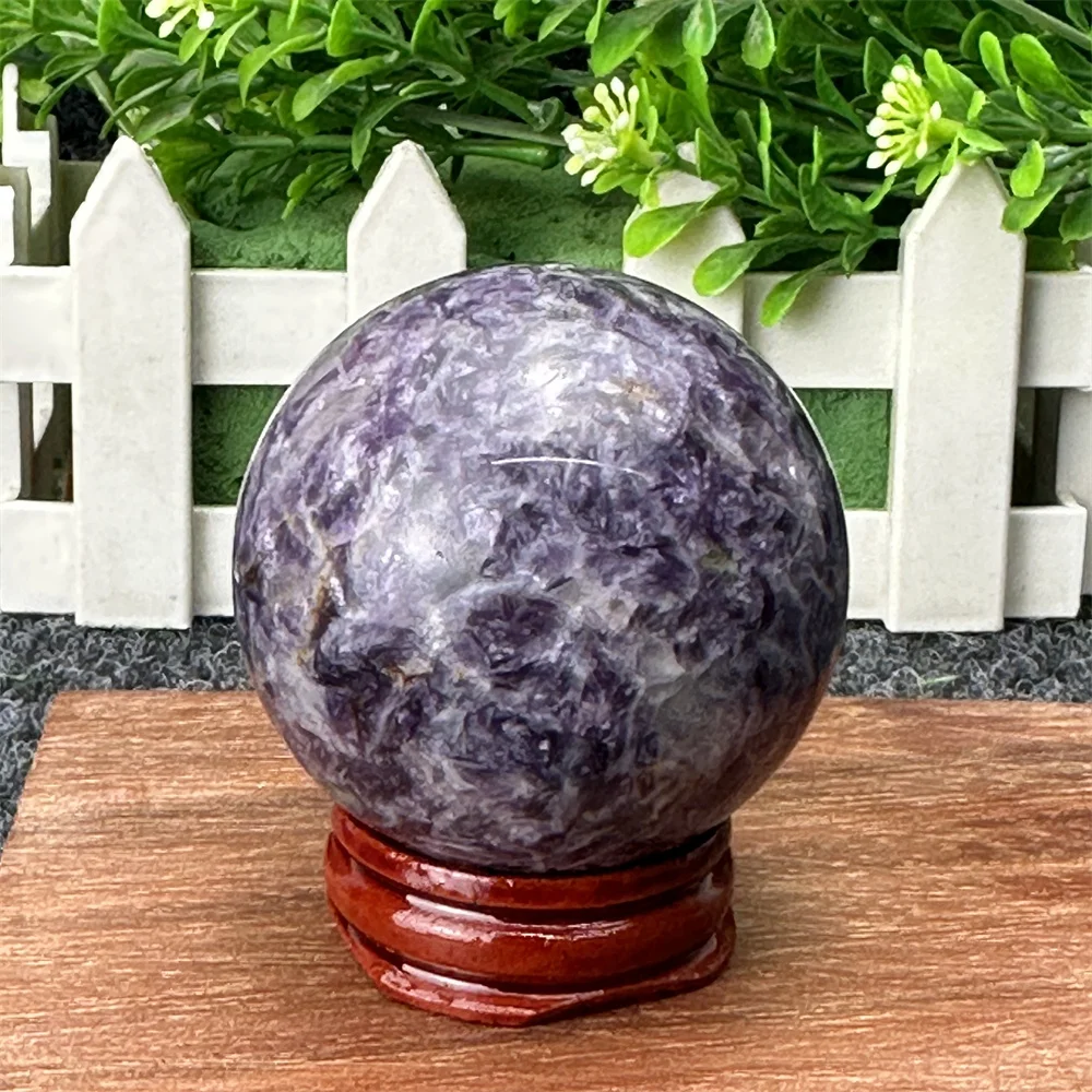 クォーツクリスタル球体とアクリルスタンド