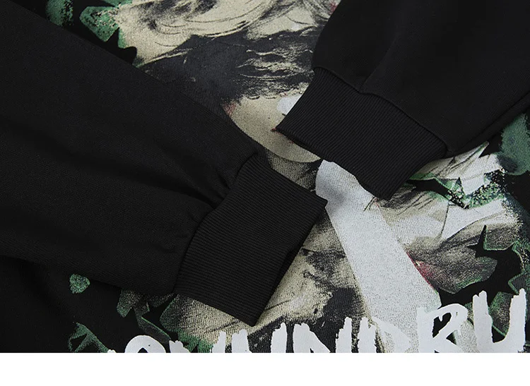 Grunge Blindfolded Girl Graphic Hoodie Se58ea148ae3f4122a98931ace833f74fz