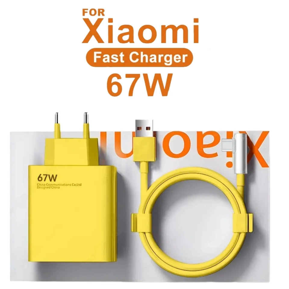 For Xiaomi Original 67W USB Super Fast Charger Power Adapter Mi 12 11 6A Type C Cable POCO X5 X4 Pro Redmi Note 9 10 11 Charging