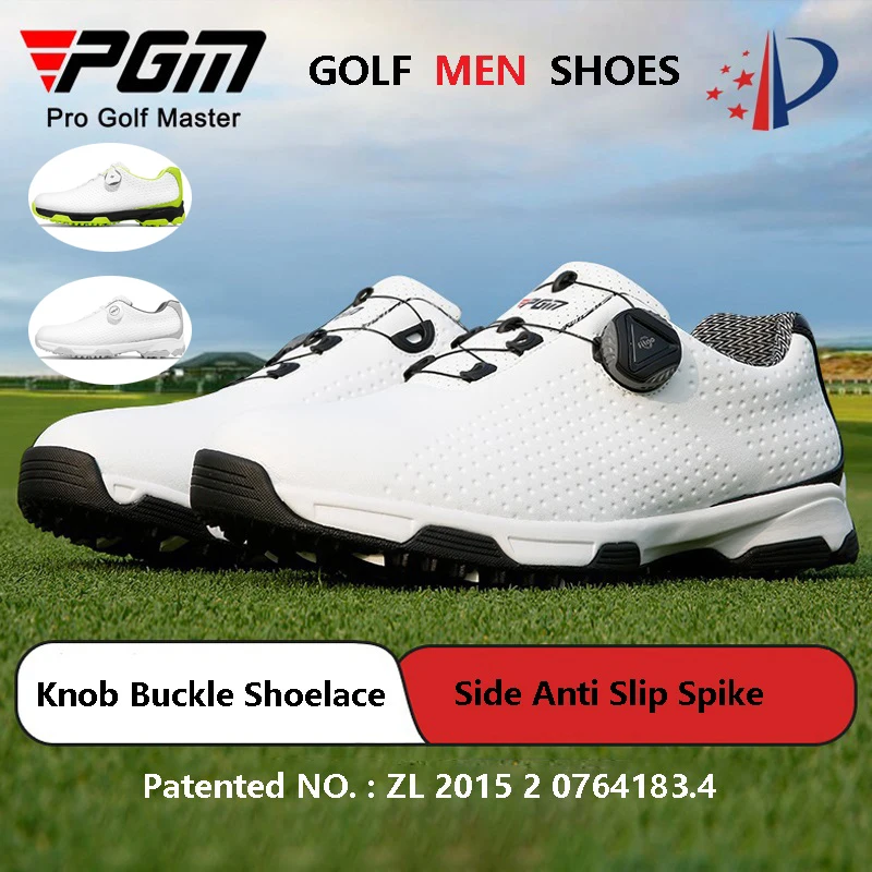 pgm-sapatos-de-golfe-leves-impermeaveis-masculinos-fivela-giratoria-antiderrapante-masculina-tenis-de-golfe-respiravel-calcado-ao-ar-livre