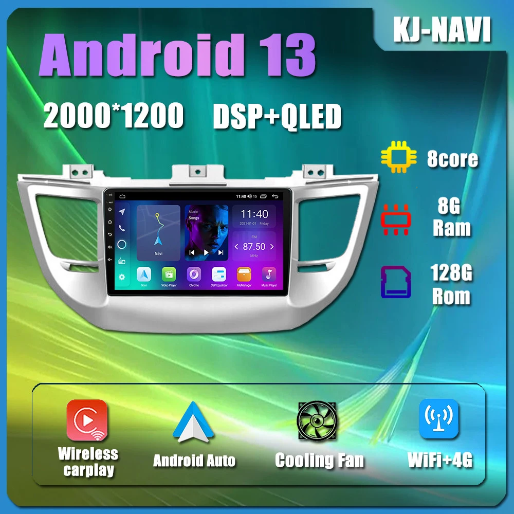 Android13ForHyundaiTucson320152018BluetoothCarRadio
