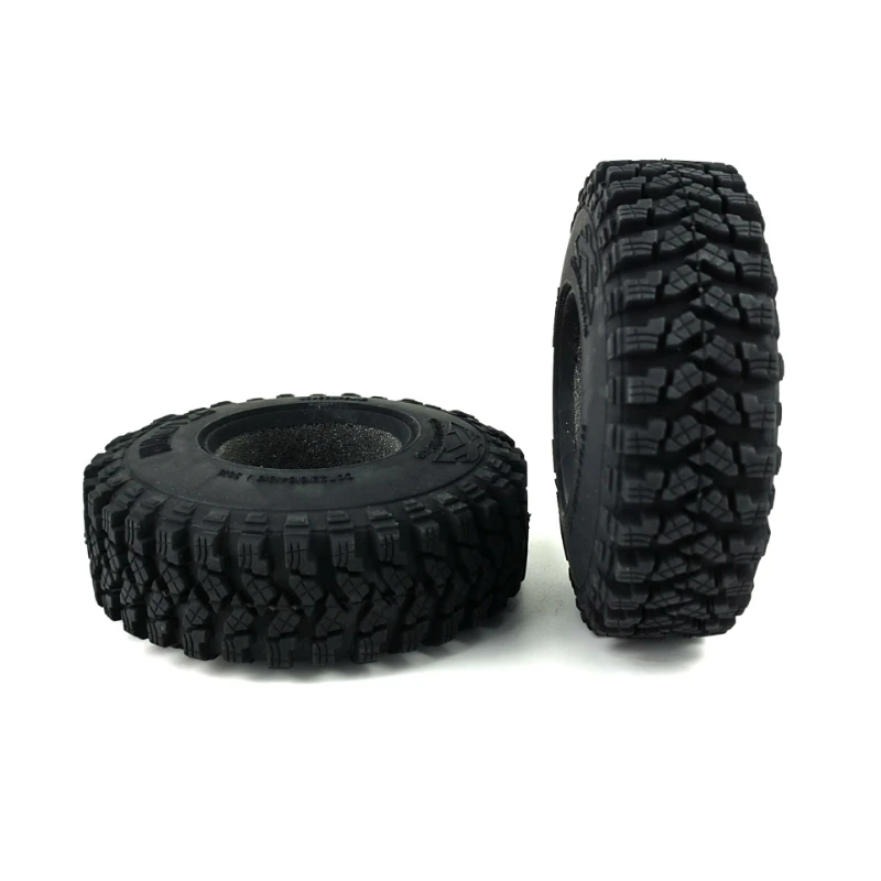 

2PCS 1.9" Rubber Voodoo KLR Wheel Tires 105*35mm for 1:10 RC Crawler Axial SCX10 D90 TF2 MST Tamiya