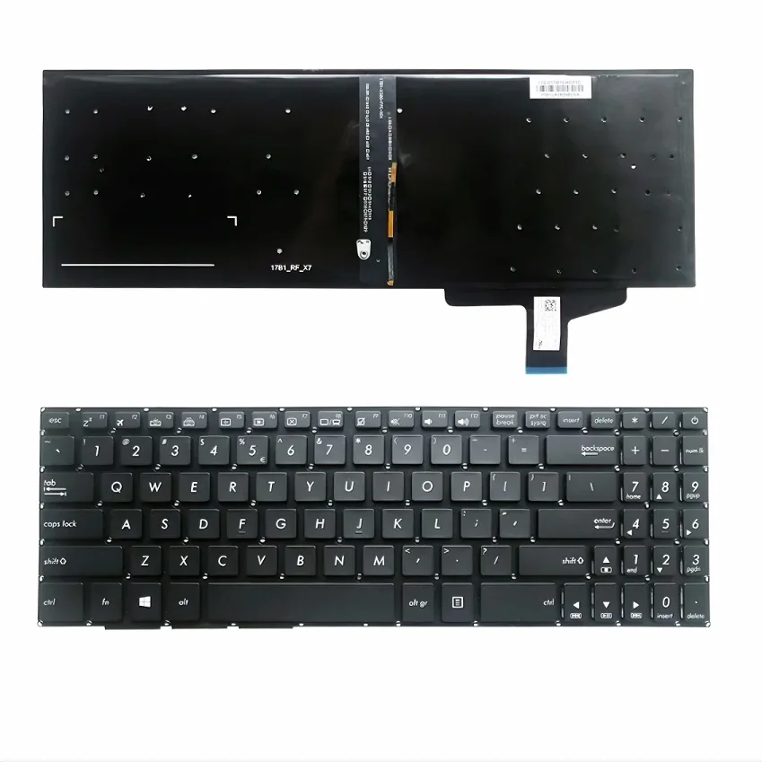 

New US Laptop Keyboard For ASUS VivoBook Pro 15 N580 N580V N580G N580GD E4201T English 0KN1 291TA12 Black Backlit