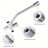 1/4" Quick Connect Foam Cannon Dual Adapter Metal Dual Head for High Pressure Washers Compatible with EU & US Includes 7 Nozzles 4