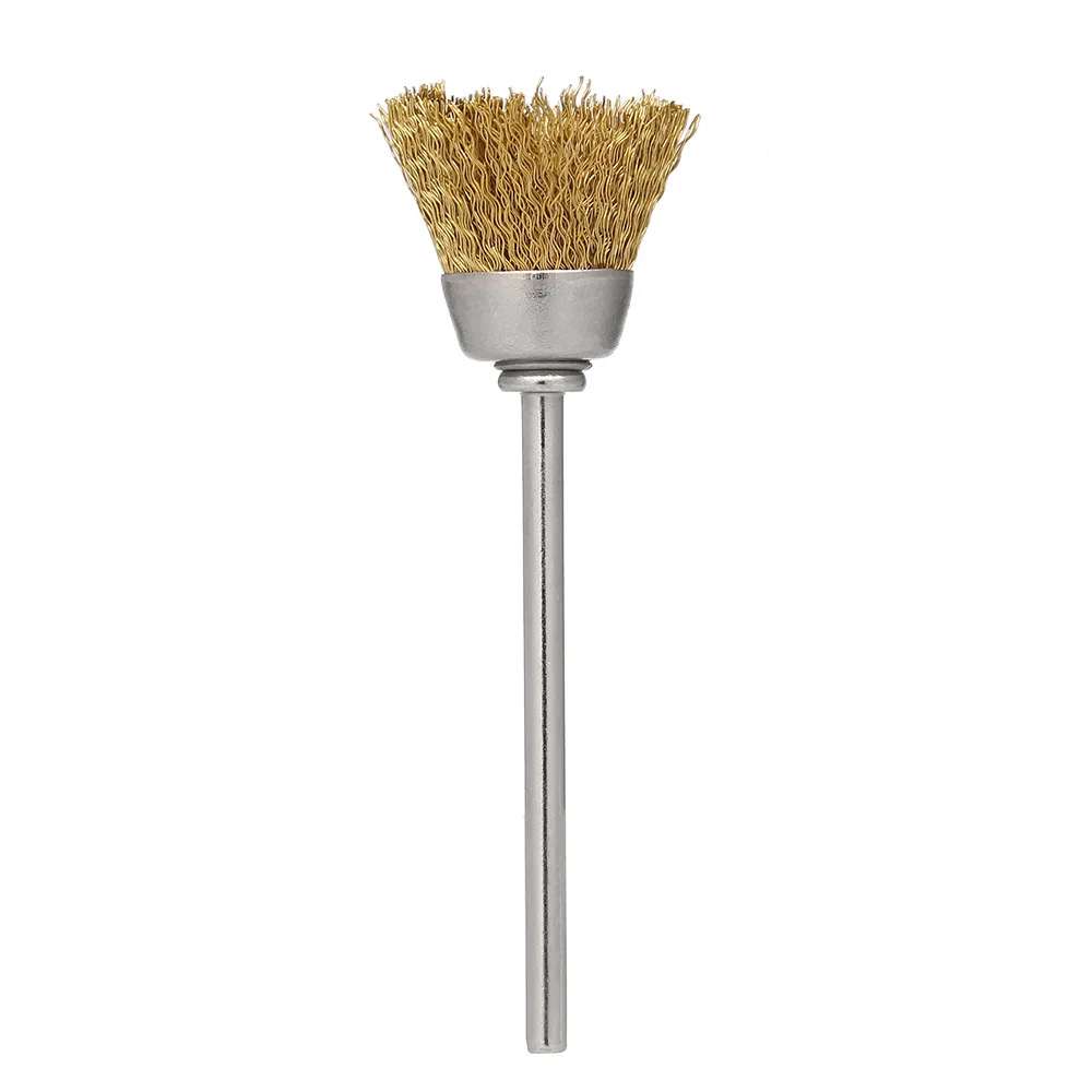 Gold Copper Nail Nail Bits Brush Electric Manicure Drills Cleaning Brush Milling Cutter Copper Wire Art Accessories 1pcs nail art tools nail drill bit nail drill bits nail drill nail manicure tools nail drill set nail manicure accessories nail cleaning brush nail drill kit