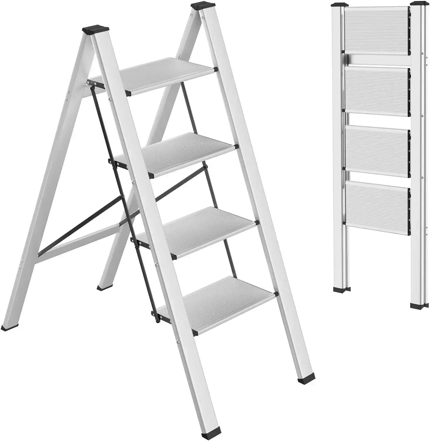 Silver 4 Step Ladder
