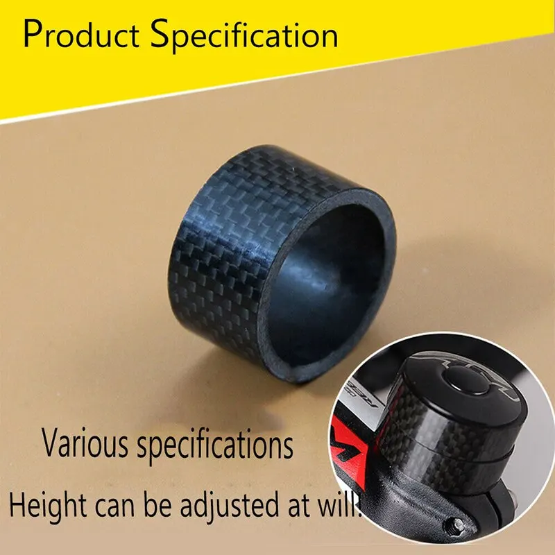 11PCS BUCKLOS Bicycle Carbon Fiber Spacer 2/3/5/10/15/20mm MTB Headset Washer 28.6mm Fork Tube Spacer Mountain Bike Accessories bicycle spacer,bicycle headset