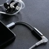 KZ AM01 Cable Type-C to 3.5mm Audio Adapter Line 32bit/384kHz Hi-Fi DAC + IC Amplifier Dual Chip Earphone Audio Cable 2