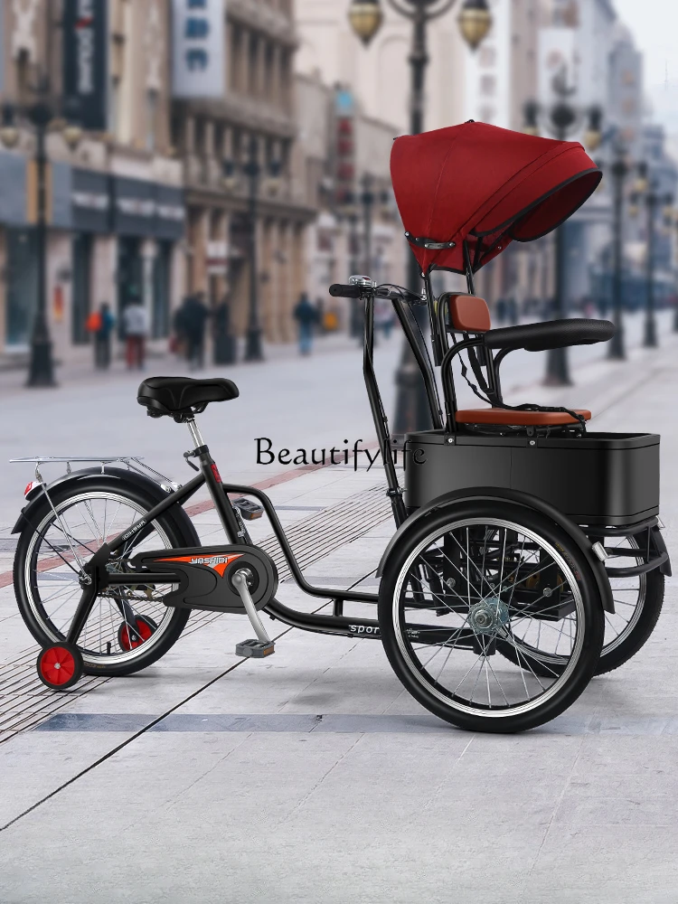 

Adult Manned Transport Shopping Exercise Lightweight Scooter Upside down Tricycle