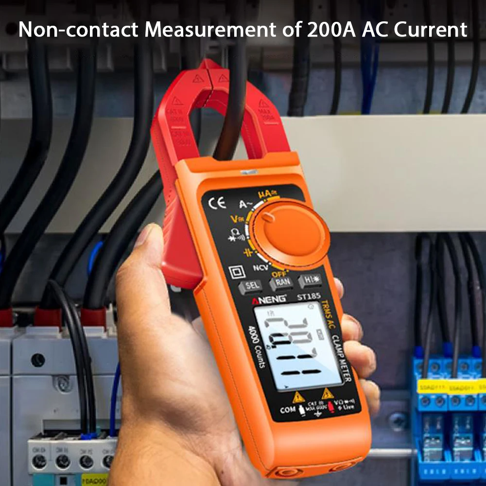 Digital Clamp Meter Multimeter Measures Resistance Capacitance Diode