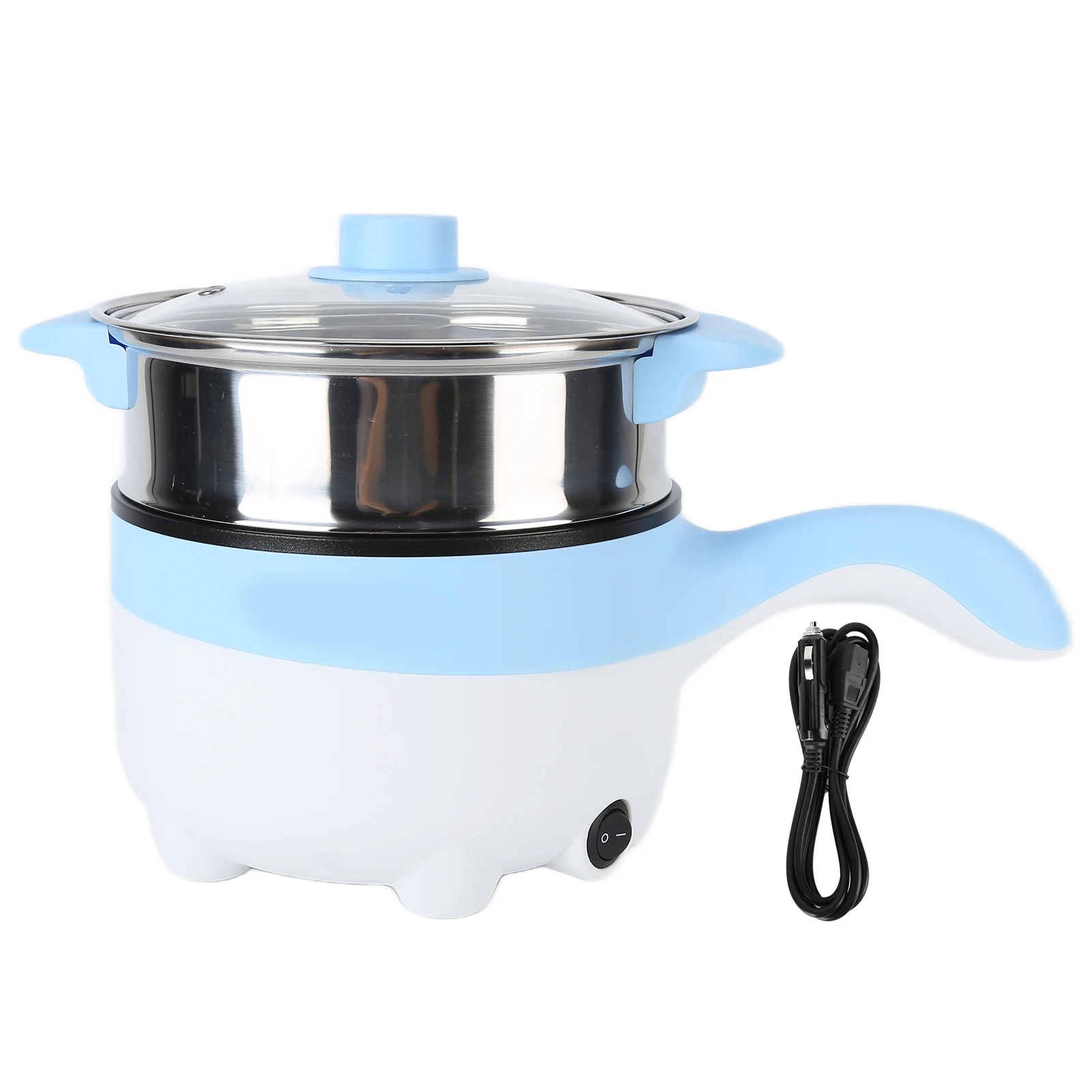 Electric Pot Food Cooker 24V 2L Stainless Steel Non-Stick Intelligent with for Vehicle for Steaming Cooking Car