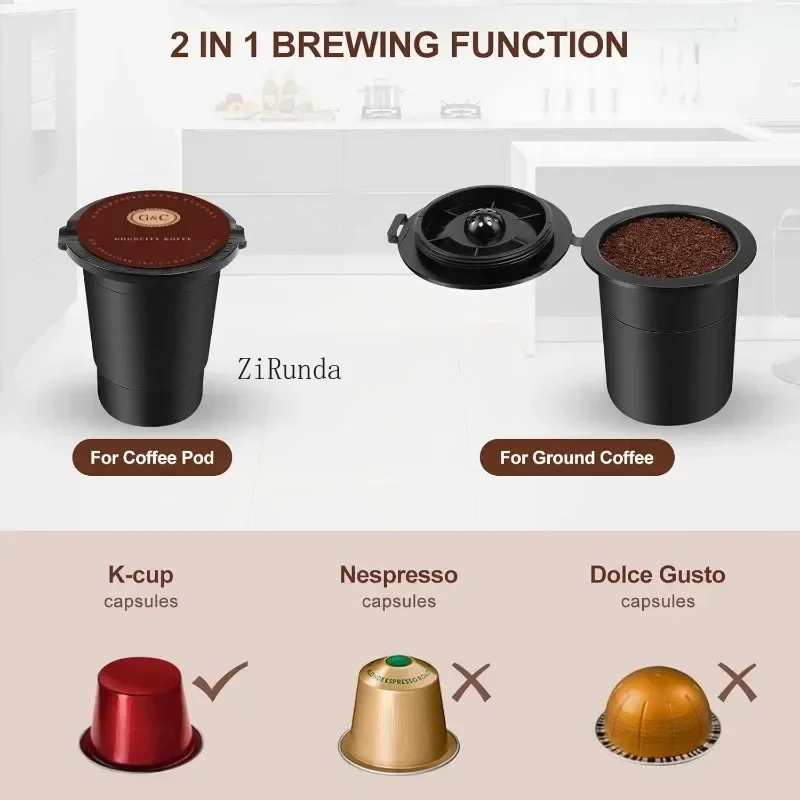 Serve Coffee Maker  Brew Coffee Ground Coffee Compact  automatic machine Kitchen Appliances 5