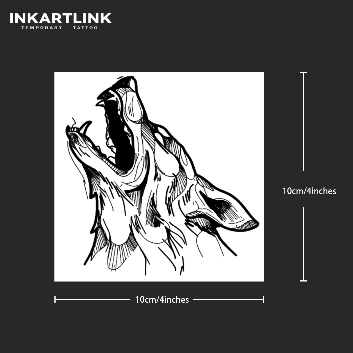 Etiqueta engomada del tatuaje temporal de la cabeza del lobo, tatuaje  mágico impermeable, dura hasta 15 días tatuaje falso, tatuaje  semipermanente - AliExpress, image size:1200x1200