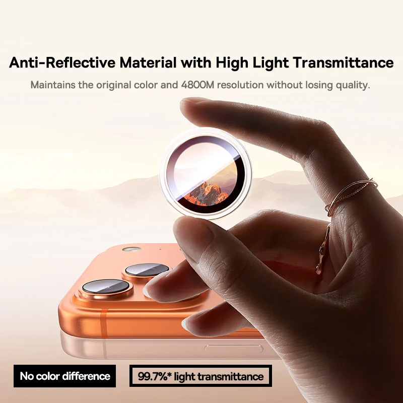 Baseus Lens Screen Protectors for iPhone 17 Pro Max 17 Air 17 Pro Anti-Reflection Clear Display Corning Tempered Glass Lens Film