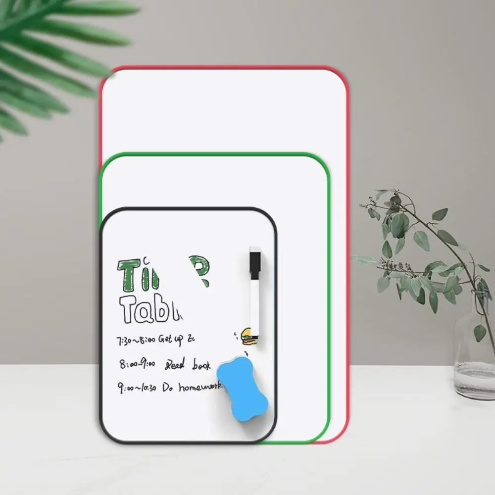 Lavagna Magnetica Bifacciale A5/A4/B4/A3, Cancellabile a Secco, per Disegno e Graffiti, Riutilizzabile, da Scrivania, Piccola Lavagnetta per Bambini - immagine 5