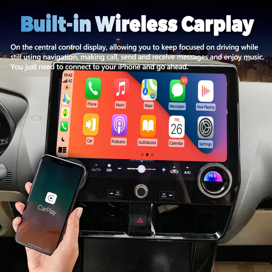 Radio con GPS para coche, reproductor Multimedia con Android, Carplay, estéreo, 13 pulgadas, 8GB, 120 GB, para Toyota Land Cruiser Prado 2009 Lexus GX550 2022-256 4