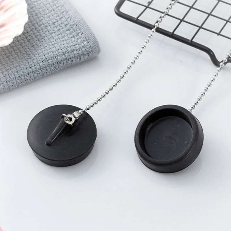 Universal Rubber Bath Plug Drain Stopper For Kitchen & Bathroom Sinks 40mm