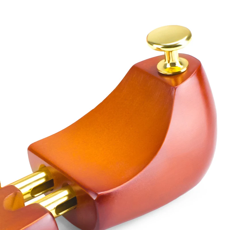 1 Pair Adjustable Shoe Trees Solid Wood Men's and Women's Shoe Support Knob Shaping Care Stretcher Shaper